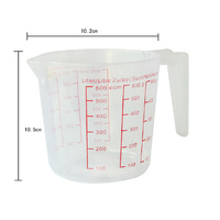 24 x Small Plastic Measuring Jug - 600ml