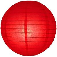 12 x Red Round Paper Lantern - 16"