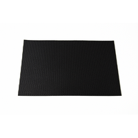 12 x Table Placemat PVC Black - 30cm x 45cm