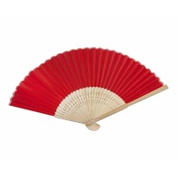24 x Red Silk Folding Fan