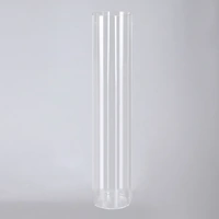 6 x Clear Glass Vases Cylinder 60CM x 10CM Wedding Event Bulk Lot Table Deco