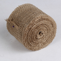 10cm x 10m Hessian Burlap Ribbon Roll Sash Wedding Rustic Decor