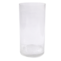 6 x Clear Glass Vases Cylinder 30CM x 15CM Wedding Event Table Deco Bulk Lot