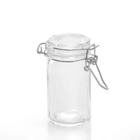 24 x 80ml Glass Jar Clip Lid Bottle Jam Storage Container Air Tight Seal 