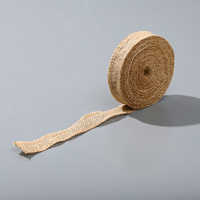 2.5cm x 10m Hessian Burlap Ribbon Roll Sash Wedding Rustic Decor