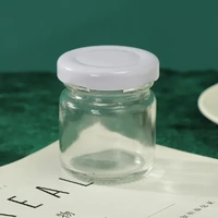 56 x Mini 50ML White Lid Candy Jam Glass Jars Honey Preserving Wedding Favours