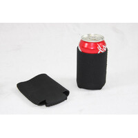 Bulk Lot x 24 Black Stubby Holder Collapsible Foldable Can Drink Cooler 