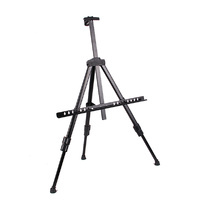 Foldable 165cm Black Aluminium Tripod Easel Artist Art Painting Stand