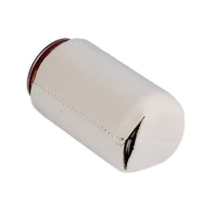 Bulk Lot x 24 White Stubby Holder Collapsible Foldable Can Drink Cooler