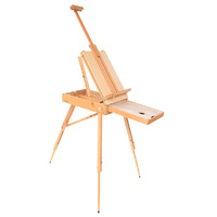 184cm Portable Wooden Easel Artist Art Set Canvas Holder Sketch Box Draw Paint Palette 