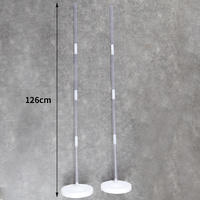 2x Plastic Balloon Arch Column Stand 126cm