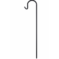 10 x Black Shepherd Hook Crook Lantern Flower Holder Wedding Party Garden 
