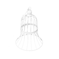 12 X White Wedding Bird Cage Bell Metal Candy Favor Gift Decoration 