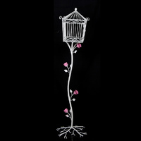 2 x 135CM Wedding Bird Cage Stand Card Keeper Wishing Well Decoration 