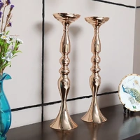 4 x Gold Decorative Candle Holder - Height 49.5cm