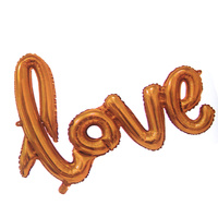 40" Gold LOVE Foil Balloon Script Engagement Wedding Anniversary Part Decor 