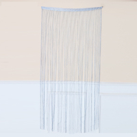 200x100cm Silver Glitter String Door Curtain 