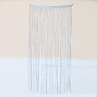 200x100cm Silver Glitter String Door Curtain 