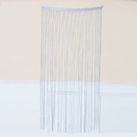 200x100cm Silver Glitter String Door Curtain 