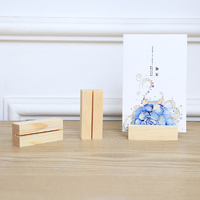 20 x Wooden Card Photo Table Number Holder 7cm