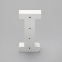 'I'  White Alphabet Wooden Letter LED Sign Light