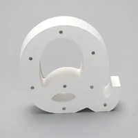 'Q'  White Alphabet Wooden Letter LED Sign Light