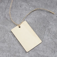 100pcs x Wooden Blank Hanging Gift Tag Wedding Decoration Embellishments