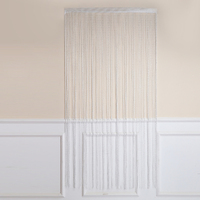 200x100cm White Glitter String Door Curtain