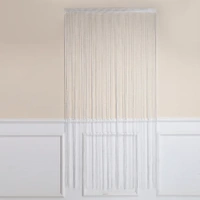 200x100cm White Glitter String Door Curtain