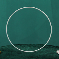 10 x White Flower Ring Hoop 32cm