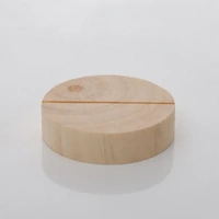 20 x Circle Wooden Card Photo Table Number Holder 6cm
