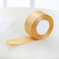 Gold Satin Car Ribbon 5cm x 50m Wedding Party Event Gift Wrap Bow Decoration 