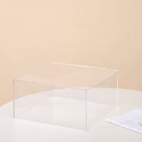 Clear Square Cube Acrylic Table Riser 30x30x15cm