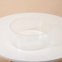 Clear Round Cylinder Acrylic Table Riser 30x30x12cm
