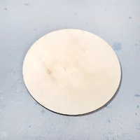 100 x DIY Wood Pieces Slice Round Unfinished Crafts Art Decor Coaster 10cm