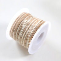 0.5cm x 10m Hessian Burlap Ribbon Roll Rustic Wedding Party Decor