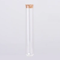 16 x Glass Test Tubes With Cork Stopper 55ml