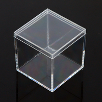 6 x Clear PVC Plastic Storage Box 5.5cm