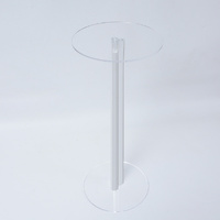 60cm Clear Acrylic Display Stand Round