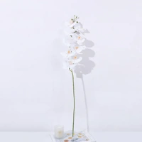 4 x Real Touch Orchid 9 flowers White 90cm