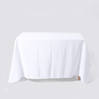 Bulk Lot 10 x White Square Tablecloths 220cmx220cm