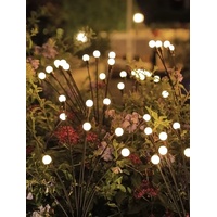 2 x Firefly Outdoor Garden Solar Lights