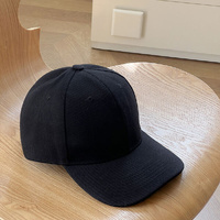 Bulk Lot x 12 Plain Black Baseball Caps Hat New