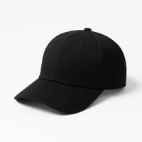 Bulk Lot x 12 Plain Black Baseball Caps Hat New