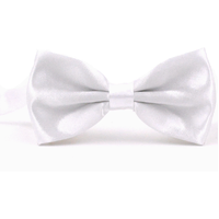 10 x Mens White Bow Tie Tuxedo Adjustable Bowtie Wedding Formal Party Neckwear