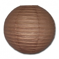 12 x Brown Round 8" Paper Lantern