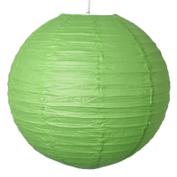 12 x Green Round 8" Paper Lantern