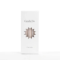 120 x Candle Do Cream Vanilla Unscented Tapered Taper Candles 25cm Long Wholesale Bulk