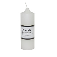 48 x White Unscented Church Candles 5 x 15cm / 2x6'' Box of Wholesale Bulk