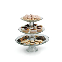 Anchor Hocking Presence 3 Piece Tiered Platter Set